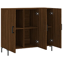 Acheter vidaXL Buffet chêne marron 90x34x80 cm bois d'ingénierie