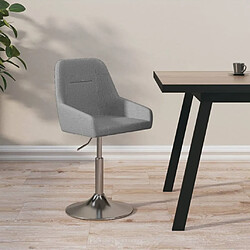 vidaXL Tabouret de bar Gris foncé Tissu 