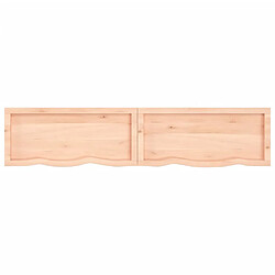 Acheter vidaXL Étagère murale 180x40x(2-6) cm bois de chêne massif non traité