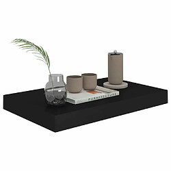 Avis Maison Chic Lot de 4 Étagères murales,Étagère Rangement flottate noir 40x23x3,8 cm MDF -MN27175