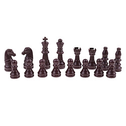 16 pièces de rechange pièces d'échecs en plastique / jeu d'échecs marron