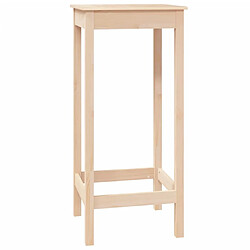 vidaXL Table de bar 50x50x110 cm bois massif de pin