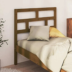 Avis Maison Chic Tête de lit scandinave pour lit adulte,Meuble de chambre Marron miel 106x4x100 cm Bois massif de pin -MN61998