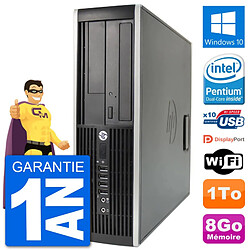 PC HP Compaq 6200 Pro SFF Intel G630 RAM 8Go Disque Dur 1To Windows 10 Wifi - Occasion