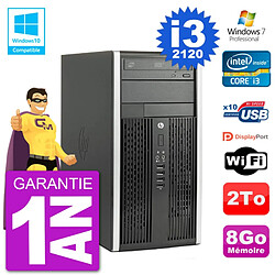 PC HP 6300 MT Intel Core I3-2120 RAM 8Go Disque Dur 2To Graveur DVD Wifi W7 · Occasion 