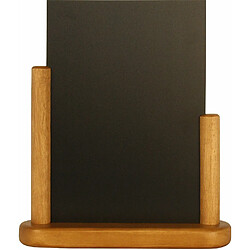 Securit Tableau noir laqué élégant Table Craie, planche en bois, en teck, petit, 10 x 15 cm