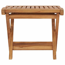 Maison Chic Repose-pied,Tabouret confortable pliable 46,5x49x41,5 cm Bois de teck solide -MN76390