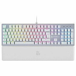 Clavier pour jeu Newskill Serike V2 Espagnol Qwerty Blanc 