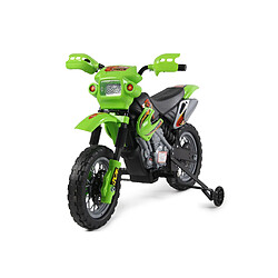 Moto électrique pour enfant 6V verte FAST AND BABY