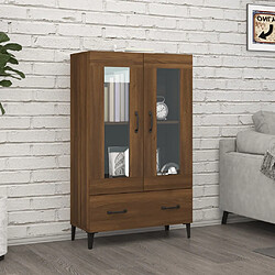 vidaXL Buffet Chêne marron 70x31x115 cm Bois d'ingénierie