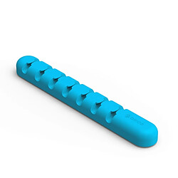 Wewoo Silicone Matériel Câble Desktop Gestionnaire bleu Winder, Taille: 15 * 2 * 1.2 cm