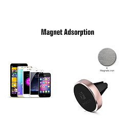 Wewoo Support Holder or rose pour iPhone, Galaxy, Sony, Lenovo, HTC, et autres Smartphones Universel Magnetic Car Air Sortie Vent Stand de Téléphone Stand, pas cher