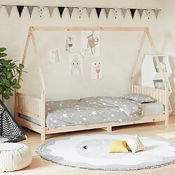 Maison Chic Lit simple Cadre de lit pour enfant,Lit d'Enfant Moderne 90x190 cm Bois de pin massif -MN10904