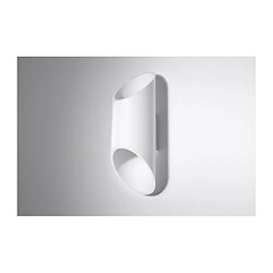 Luminaire Center Applique murale PENNE aluminium blanc 1 ampoule