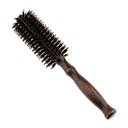 manche en bois rond brosse à cheveux coiffeur coiffeur curling brosse à cheveux 14 rangs pas cher