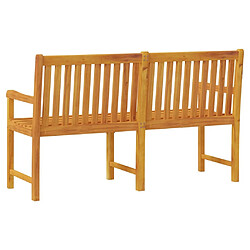 Maison Chic Banc de jardin | Banquette de jardin | Chaise Relax 150 cm Bois solide d'acacia -MN33681 pas cher