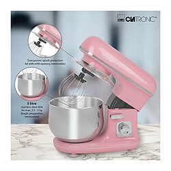 Acheter Robot Pâtissier Boulangerie Cuisine Ménager Multifonction Bol 5L, 1100, Rose, Clatronic, KM 3711