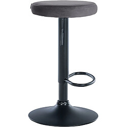 Acheter Non Lot de 2 tabourets de bar Ponte velours noir