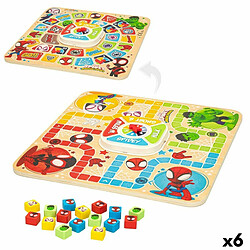 Jeu de petit chevaux et de l'oie Spidey 29,5 x 3,5 x 29,5 cm (18 Pièces) (6 Unités)