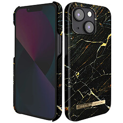 iDeal of Sweden Coque pour iPhone 13 Marbré Luxe Ultra fine Port Laurent Marble Noir / Or