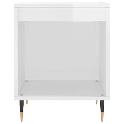 Acheter vidaXL Tables de chevet 2 pcs blanc brillant 40x35x50 cm