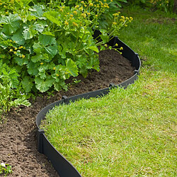 Acheter NATURE Lot de 10 Ancres pour bordure de jardin polyéthylène recyclé Noir - H 19,5 x 1,9 x 1,8 cm