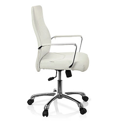 Avis Chaise de bureau / Fauteuil de direction TEWA simili cuir crème hjh OFFICE