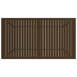 Avis vidaXL Table de jardin Marron 140x80x72 cm Acier