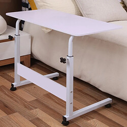 Wewoo Support d'ordinateur portable Table de chevet blanche amovible pour ordinateur 