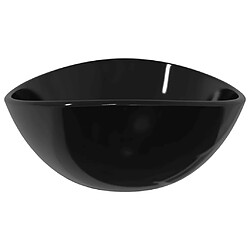 Avis vidaXL Lavabo Verre trempé 54,5x35x15,5 cm Noir