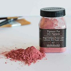 Raphael Pigment pour création de peinture - pot 100 g - Rouge de Cadmium pourpre substitut