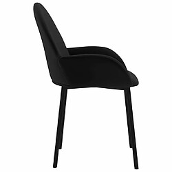 Maison Chic Lot de 2 Chaises à manger | Chaise de salle à manger cuisine Noir Velours -GKD76227 pas cher