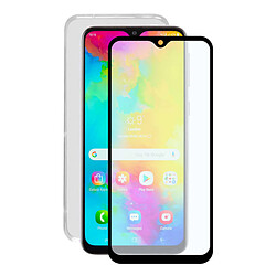 Uknow Film Protecteur en Verre Trempé pour Téléphone Portable + Étui pour Téléphone Portable Samsung Galaxy M20 Contact 