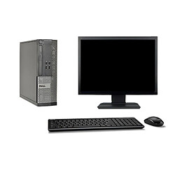 PC Dell 3020 SFF Ecran 19" i7-4770 RAM 16Go Disque 250Go Windows 10 Wifi - Occasion