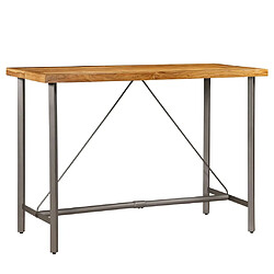 vidaXL Table de bar Teck recyclé massif 150x70x106 cm