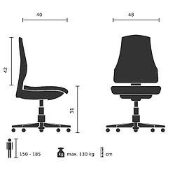 Acheter Chaise visiteur / dinette TARVISO PU marron hjh OFFICE