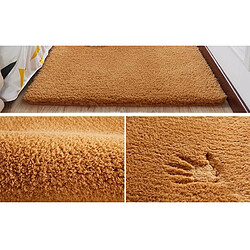 Acheter LUUCOZK Tapis moelleux en fausse fourrure, tapis à poils longs pour chambre à coucher, salon, rouge pastèque épais-80x160cm