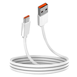 Câble USB vers USB-C Original Oppo SuperVOOC 65W Blanc 1m