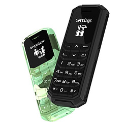 Wewoo Mini Telephone portable Téléphone portable, casque mains libres avec composeur Bluetooth, 0,66 pouce, MTK6261DA, 18 touches, MP3, GSM, anti-égarement (noir)