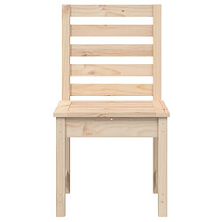 Acheter Maison Chic Lot de 2 Chaises de jardin,Fauteuil d'extérieur 40,5x48x91,5 cm bois massif de pin -MN59282