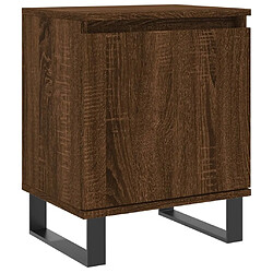 vidaXL Table de chevet chêne marron 40x30x50 cm bois d'ingénierie