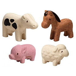 Plan toys - FIGURINES : 4 ANIMAUX DE LA FERME