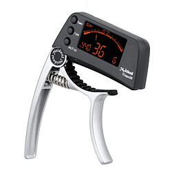 Wewoo Tuner de guitare argent pour guitare, Loftstyle Chromatic Clip-on avec affichage LCD rotatif de la lumière à une main Capo Guitar Clip de professionnel 