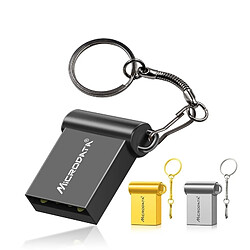 Wewoo Clé USB Ordinateur MiCRODATA 4 Go USB 2.0 et mini disque en métal à deux utilisations noir