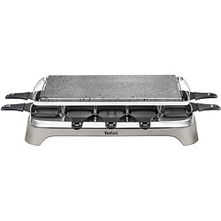 Appareil à raclette 10 personnes 1350w + pierre à griller - pr457b12 - TEFAL