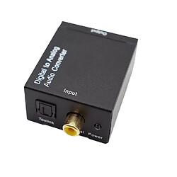 Avis Convertisseur Audio numérique à analogique L / R, Fiber optique, Signal Coaxial à analogique, DAC Spdif stéréo Jack 3.5 mm, 2*RCA amplificateur