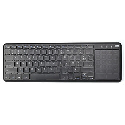 WE Clavier sans Fil Français (AZERTY) Clavier de Bureau Clavier bureautique avec Souris Tactile de Grande Taille Intégrée Wireless, Pavé Numérique Tactile