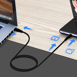 Acheter Câble USB-C vers USB-C Charge rapide 3A Synchronisation 0,4m Swissten Noir