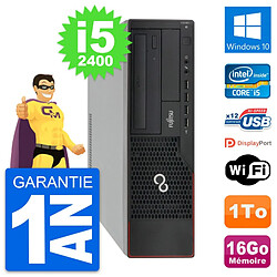 PC Fujitsu Esprimo E910 DT Intel i5-2400 RAM 16Go Disque Dur 1To Windows 10 Wifi - Occasion