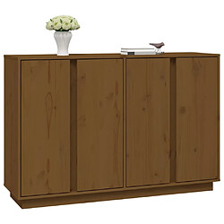 Avis vidaXL Buffet Marron miel 120x35x80 cm Bois massif de pin